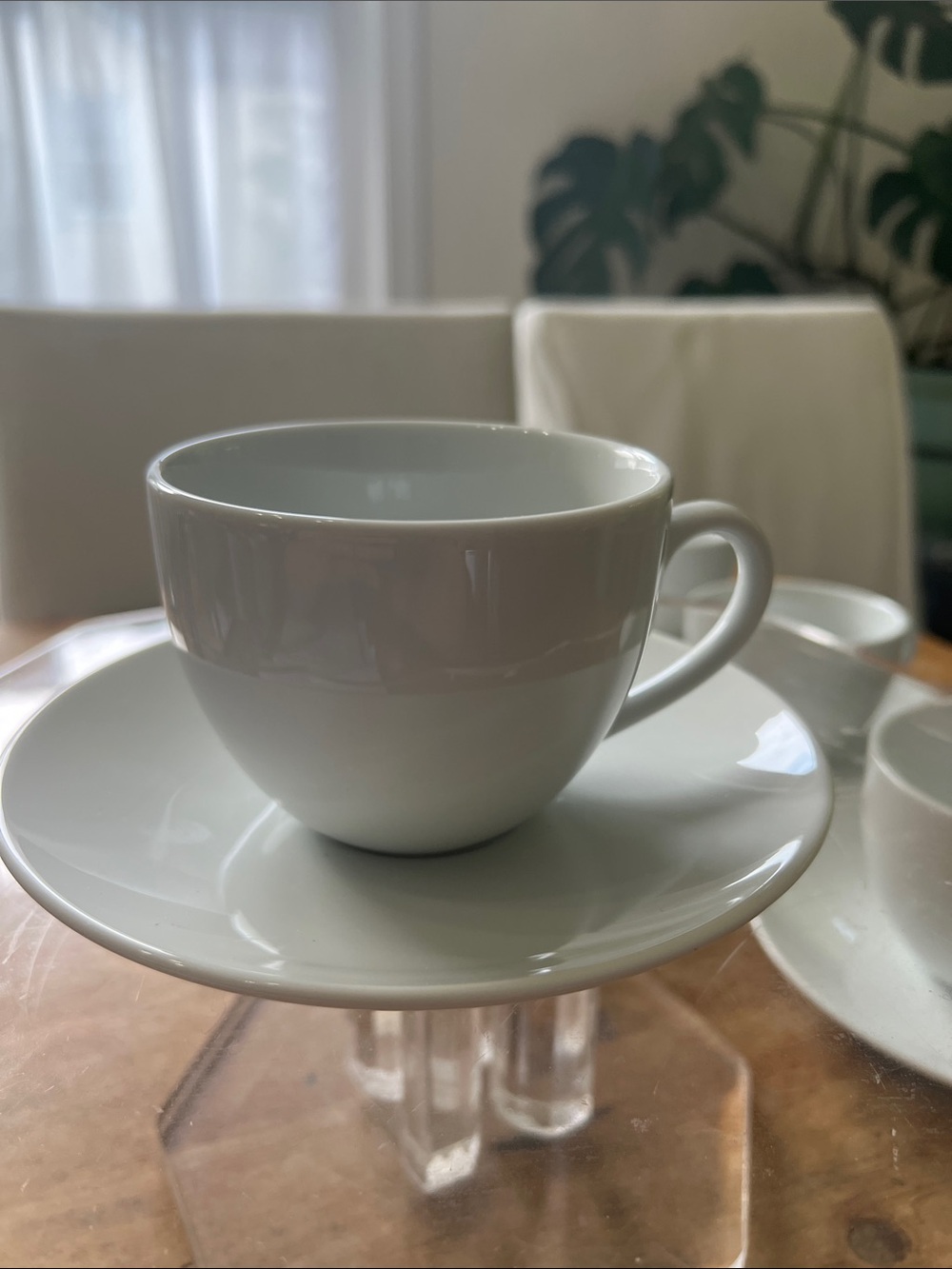 Set of 6 William Sonoma Brasserie 8oz Cup and Saucers